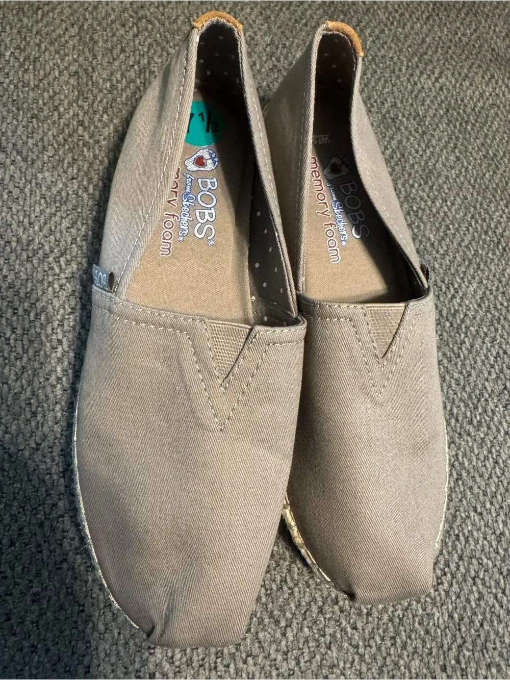 Skechers Bobs Breeze Women's Slip-On Espadrille in Taupe
